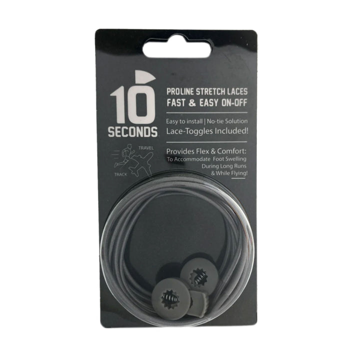 10 Seconds Elastic Shoelace - Grey Accessories - Shoe Lace - The Heel Shoe Fitters