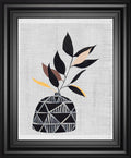 22x26 Decorated Vase with Plant IV By Melissa Wang - Gray