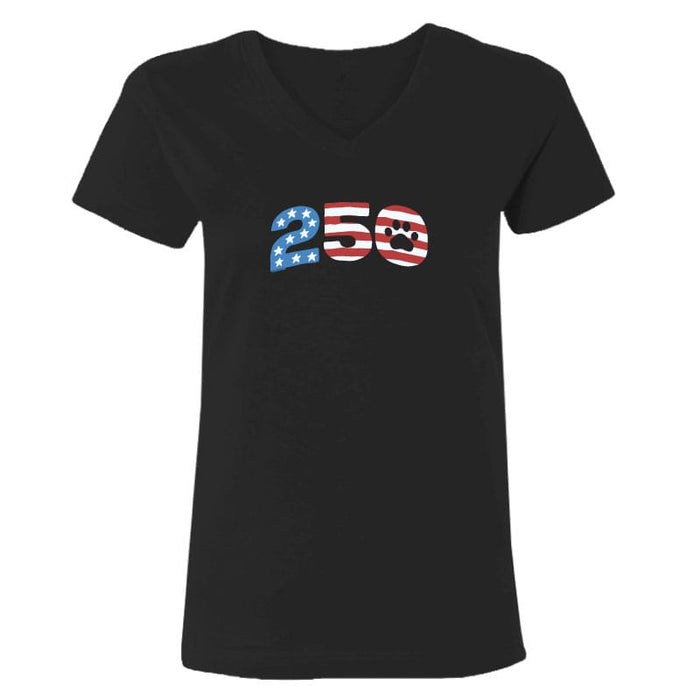 250 Paw - Ladies T-Shirt V-Neck