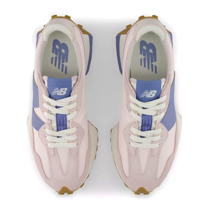 New Balance 327 Sneaker (Women) - Pink Salt/Fairweather Blue Athletic - Casual - Lace Up - The Heel Shoe Fitters