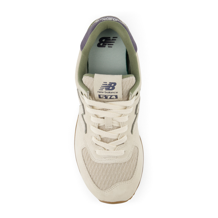 New Balance 574 Sneaker (Unisex) - Timberwolf/Dark Olivine Athletic - Casual - Lace Up - The Heel Shoe Fitters