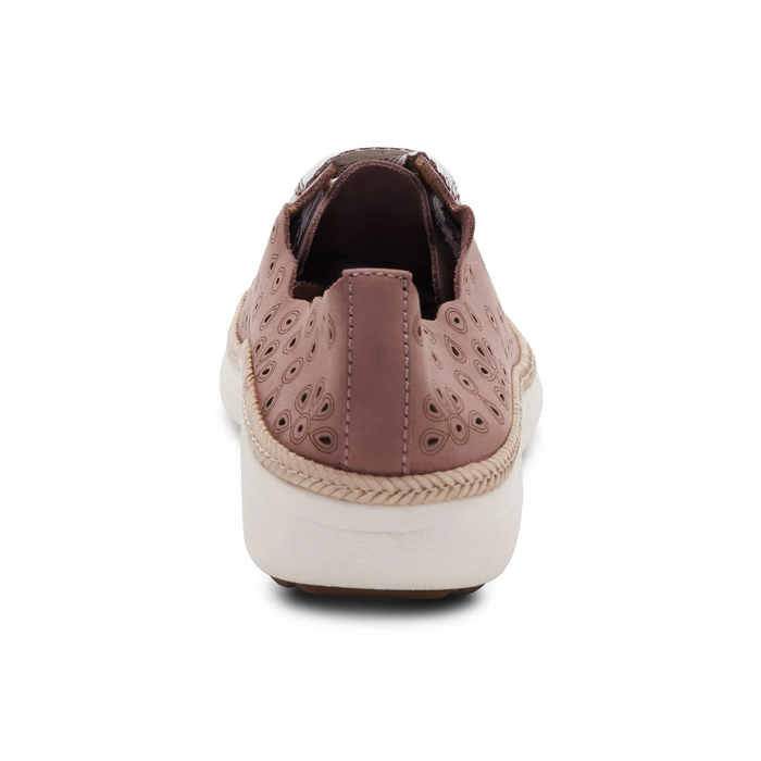 Aetrex Charlotte Sneaker (Women) - Mauve Nubuck Athletic - Casual - Lace Up - The Heel Shoe Fitters