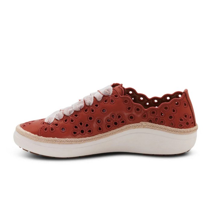 Aetrex Charlotte Sneaker (Women) - Terracotta Athletic - Casual - Lace Up - The Heel Shoe Fitters
