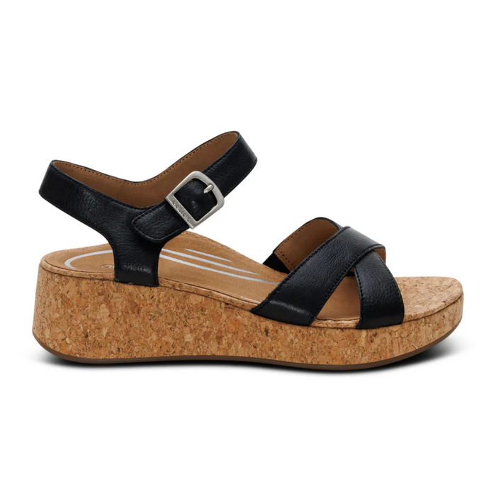Aetrex Flora Wedge Sandal (Women) Sandal - Heel/Wedge - The Heel Shoe Fitters
