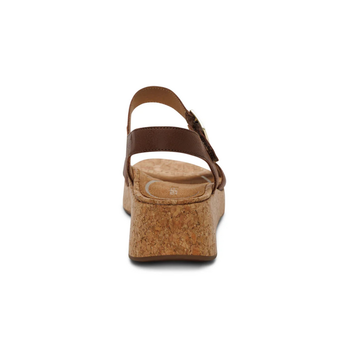 Aetrex Flora Wedge Sandal (Women) - Brown Sandal - Heel/Wedge - The Heel Shoe Fitters