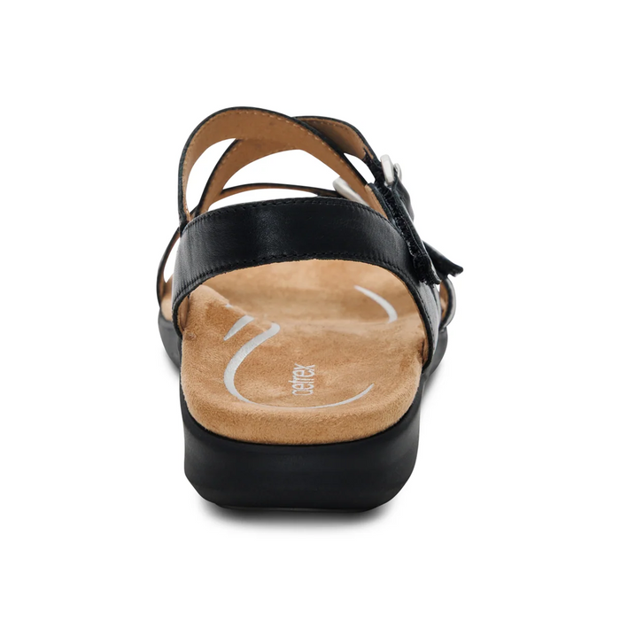 Aetrex Hadley Backstrap Sandal (Women) - Black Sandal - Backstrap - The Heel Shoe Fitters