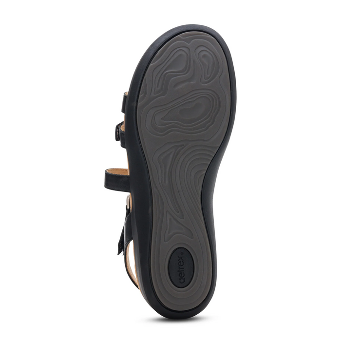 Aetrex Hadley Backstrap Sandal (Women) - Black Sandal - Backstrap - The Heel Shoe Fitters