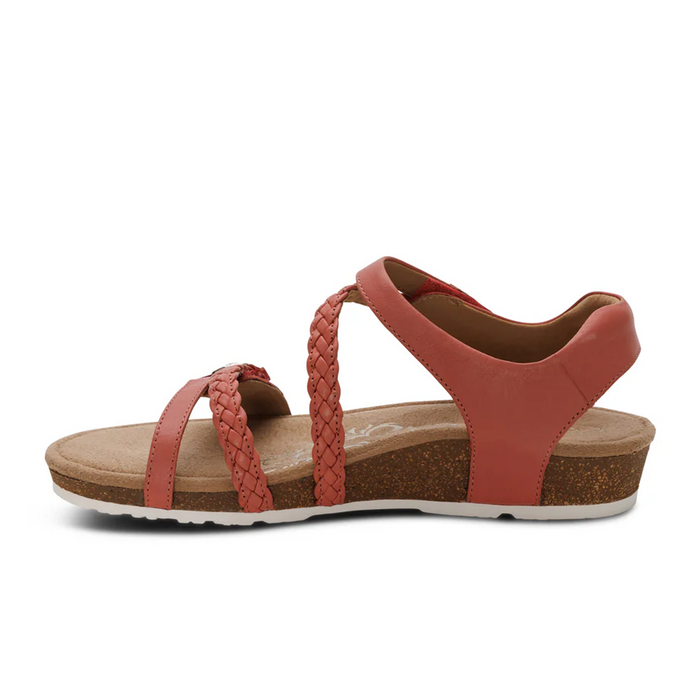 Aetrex Jillian Backstrap Sandal (Women) - Antique Rose Sandal - Backstrap - The Heel Shoe Fitters