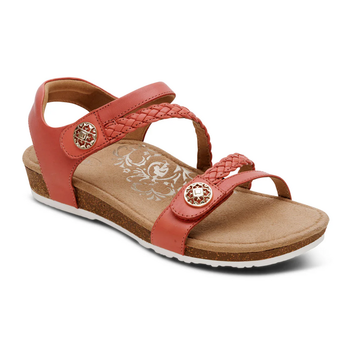 Aetrex Jillian Backstrap Sandal (Women) - Antique Rose Sandal - Backstrap - The Heel Shoe Fitters