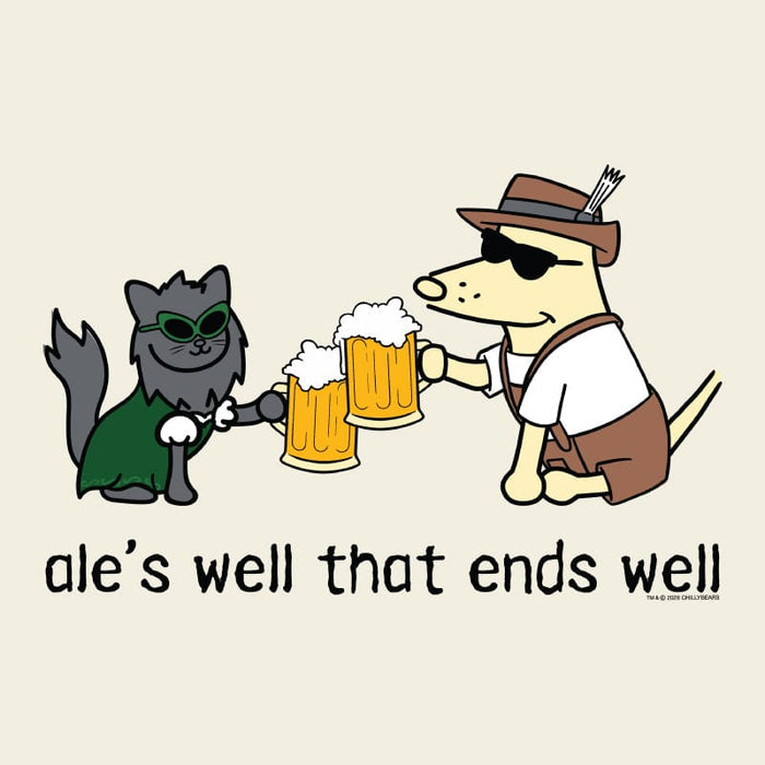 Ales Well that Ends Well - Ladies T-Shirt V-Neck