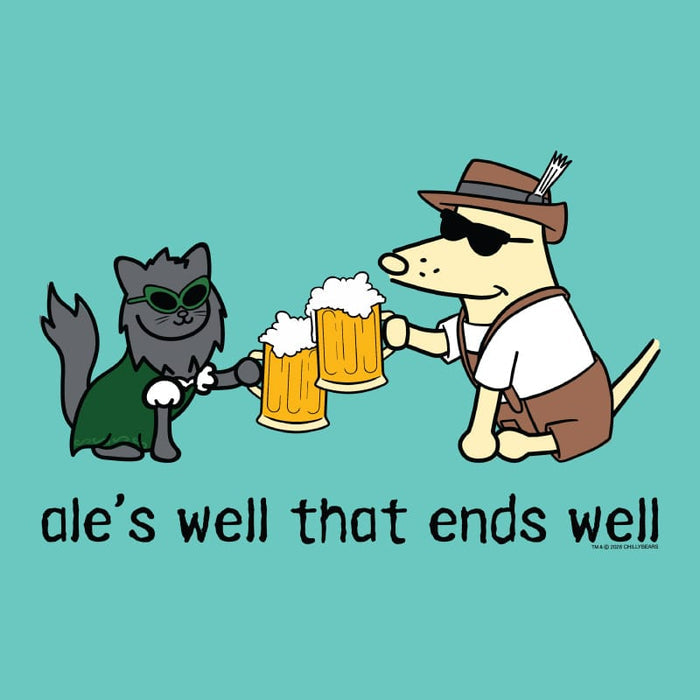 Ales Well that Ends Well - Ladies T-Shirt V-Neck