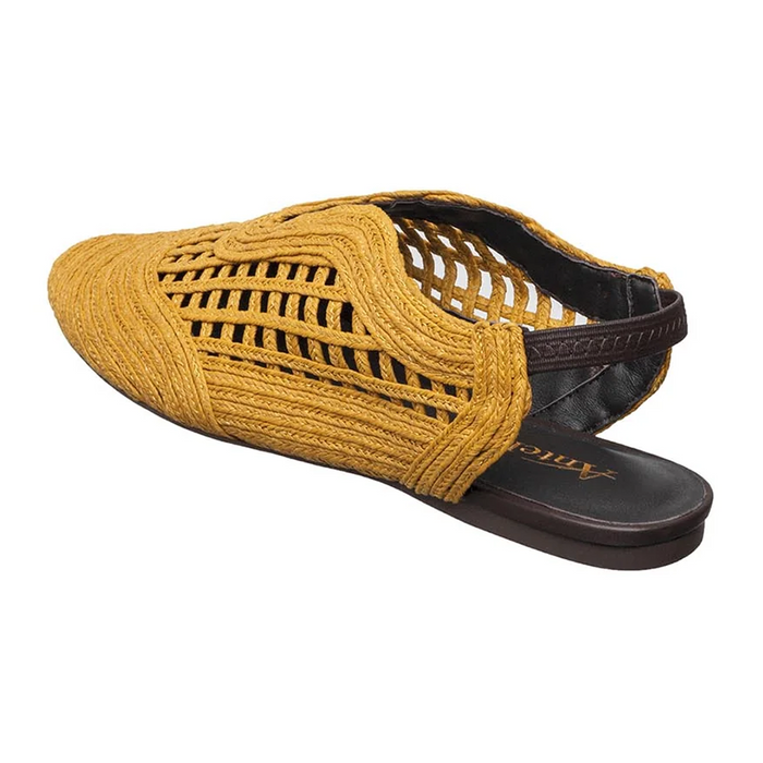 Antelope Daisy Slingback (Women) - Mustard Dress-Casual - Clogs & Mules - The Heel Shoe Fitters