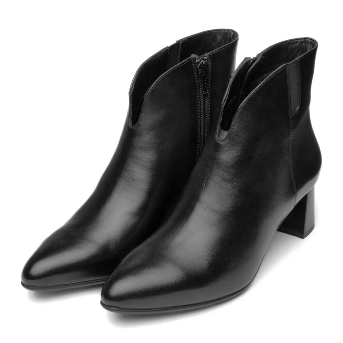 Ara Acanthus Heeled Boot (Women) - Black Calf Boots - Casual - Low - The Heel Shoe Fitters
