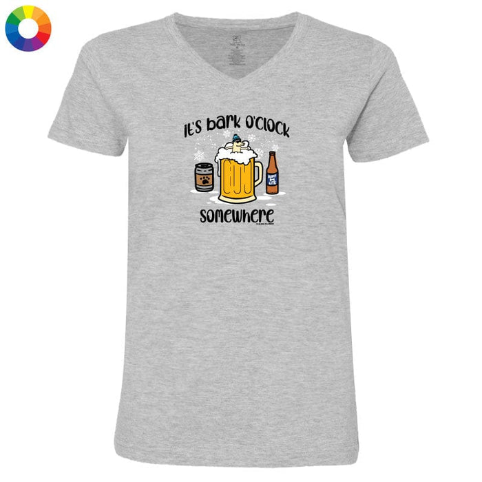 Bark O'Clock Winter - Ladies T-Shirt V-Neck