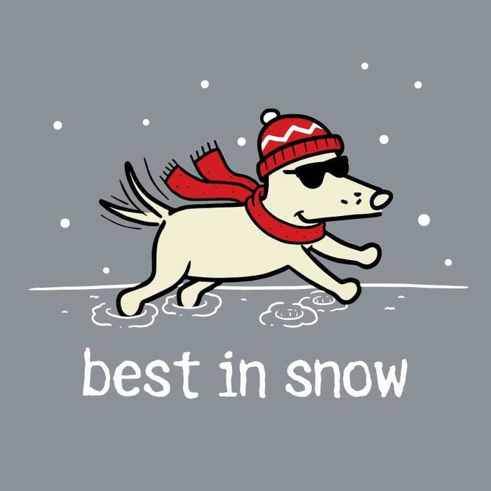 Best In Snow - Crew Neck Sweatshirt - Teddy the Dog T-Shirts and Gifts