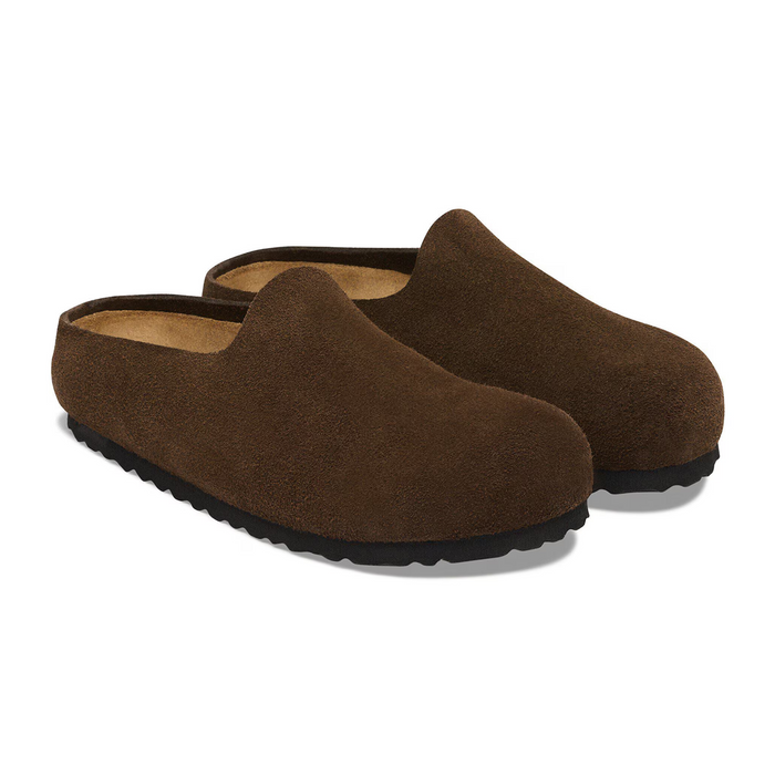 Birkenstock Amsterdam Wrapped Clog (Men) - Carafe Suede Dress-Casual - Clogs & Mules - The Heel Shoe Fitters
