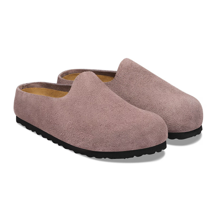 Birkenstock Amsterdam Wrapped Clog (Women) - Faded Purple Suede Dress-Casual - Clogs & Mules - The Heel Shoe Fitters
