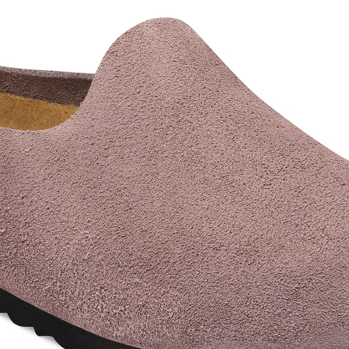 Birkenstock Amsterdam Wrapped Clog (Women) - Faded Purple Suede Dress-Casual - Clogs & Mules - The Heel Shoe Fitters