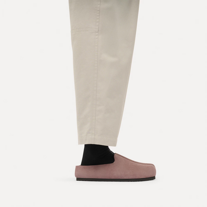 Birkenstock Amsterdam Wrapped Clog (Women) - Faded Purple Suede Dress-Casual - Clogs & Mules - The Heel Shoe Fitters