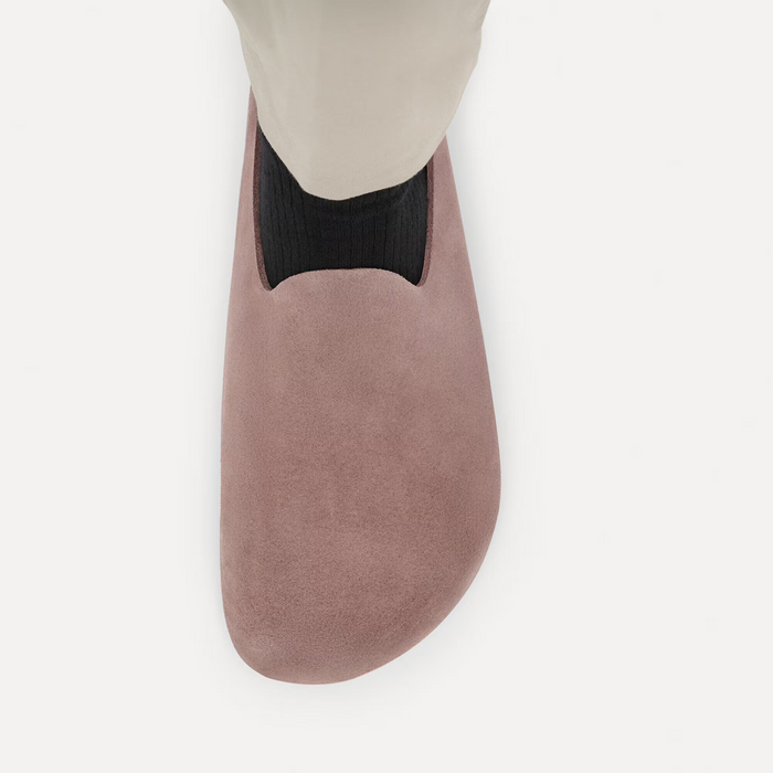 Birkenstock Amsterdam Wrapped Clog (Women) - Faded Purple Suede Dress-Casual - Clogs & Mules - The Heel Shoe Fitters