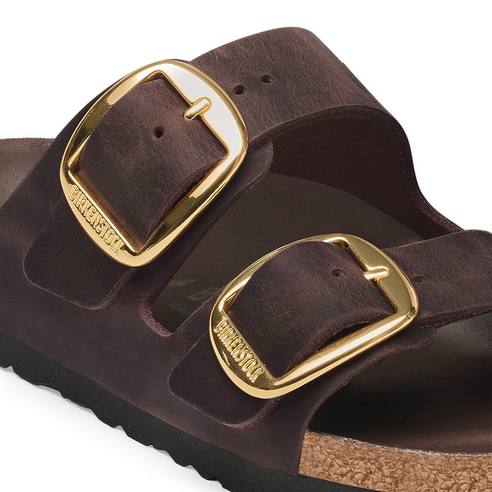 Birkenstock Arizona Big Buckle Slide Sandal (Women) - Habana Oiled Leather Sandal - Slide - The Heel Shoe Fitters