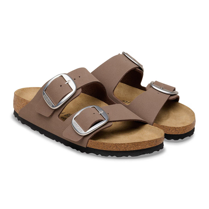 Birkenstock Arizona Big Buckle Slide Sandal (Women) - Mocha Birkibuc Sandal - Slide - The Heel Shoe Fitters