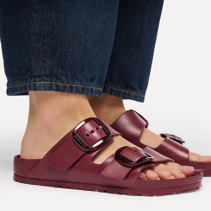 Birkenstock Arizona Big Buckle Slide Sandal (Women) - Zinfandel EVA Sandal - Slide - The Heel Shoe Fitters