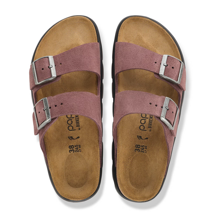 Birkenstock Arizona Chunky Slide Sandal (Women) - Pepper Suede Sandal - Slide - The Heel Shoe Fitters