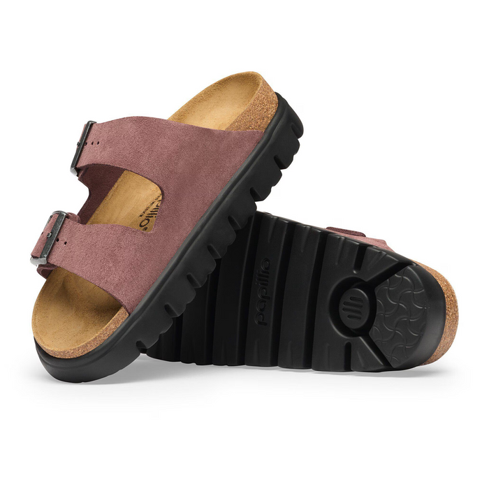 Birkenstock Arizona Chunky Slide Sandal (Women) - Pepper Suede Sandal - Slide - The Heel Shoe Fitters
