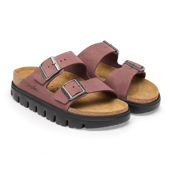 Birkenstock Arizona Chunky Slide Sandal (Women) - Pepper Suede Sandal - Slide - The Heel Shoe Fitters