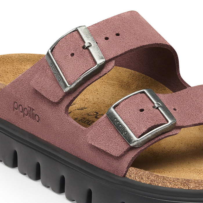 Birkenstock Arizona Chunky Slide Sandal (Women) - Pepper Suede Sandal - Slide - The Heel Shoe Fitters