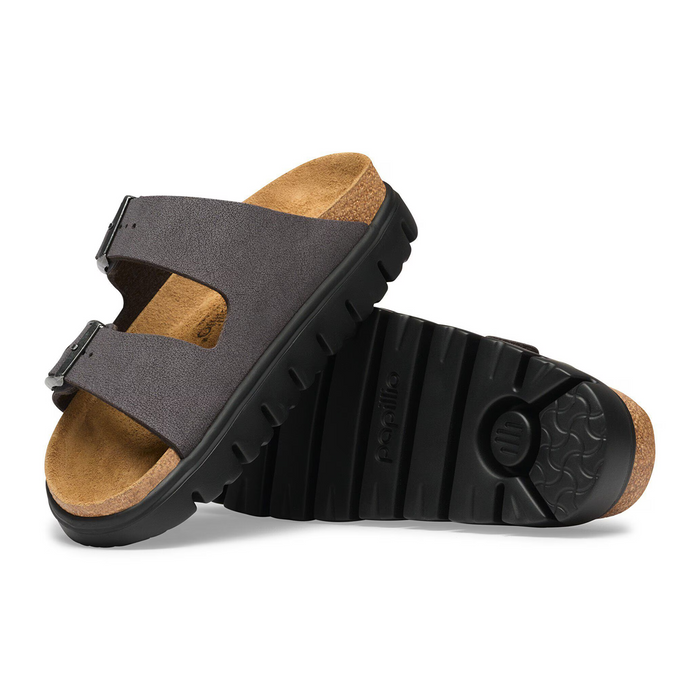 Birkenstock Arizona Chunky Slide Sandal (Women) - Velvet Gray Birkibuc Sandal - Slide - The Heel Shoe Fitters