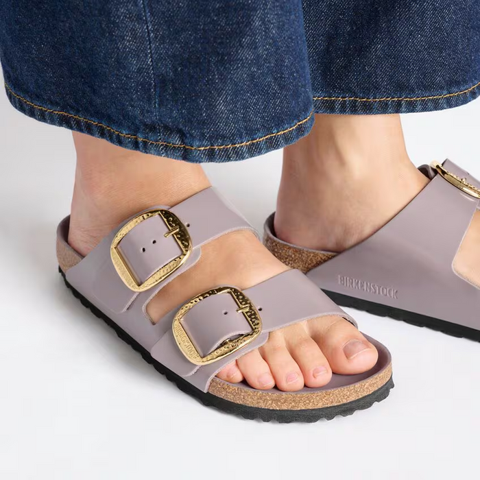 Birkenstock Arizona Hammered Big Buckle Slide Sandal (Women) Sandal - Slide - The Heel Shoe Fitters