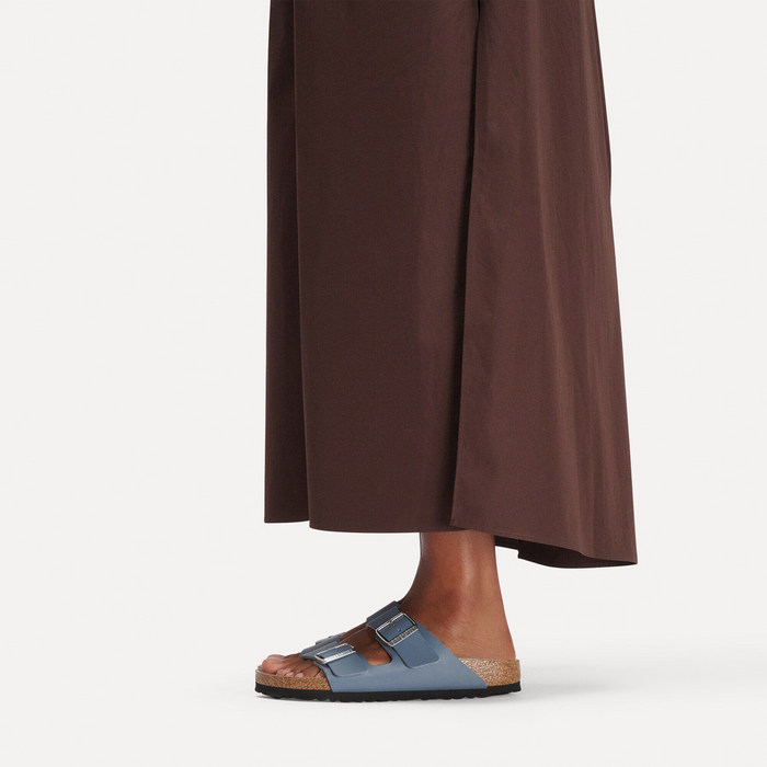 Birkenstock Arizona Narrow Slide Sandal (Women) - Basalt Gray/Pure Sage Birko-Flor Sandal - Slide - The Heel Shoe Fitters