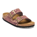 Birkenstock Arizona Rivets Slide Sandal (Women) - Pepper Suede Sandal - Slide - The Heel Shoe Fitters