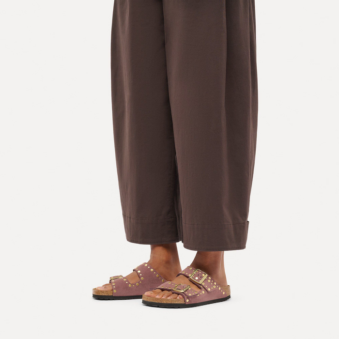 Birkenstock Arizona Rivets Slide Sandal (Women) - Pepper Suede Sandal - Slide - The Heel Shoe Fitters