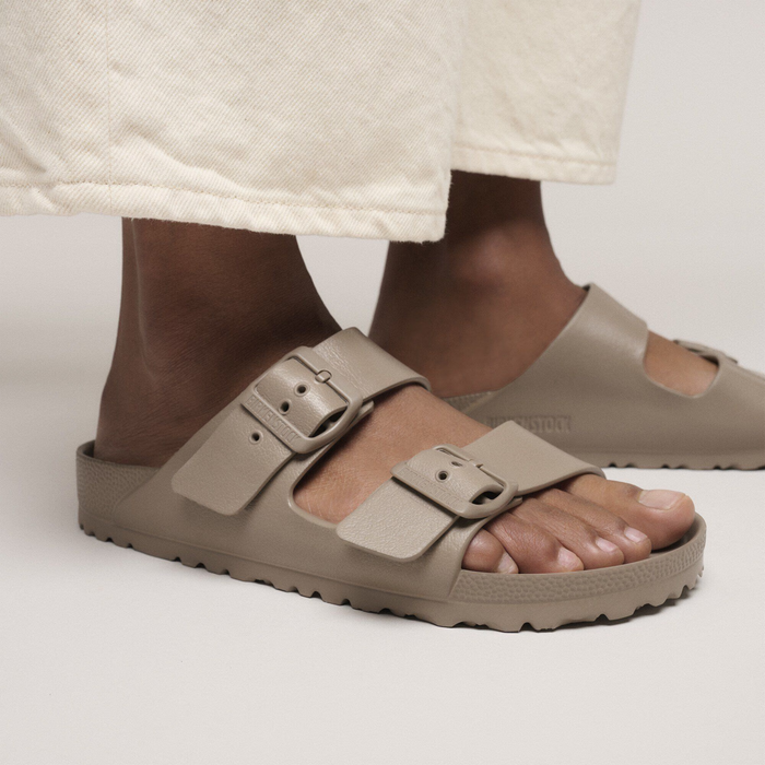 Birkenstock Arizona Slide Sandal (Men) - Gray Taupe EVA Sandal - Slide - The Heel Shoe Fitters