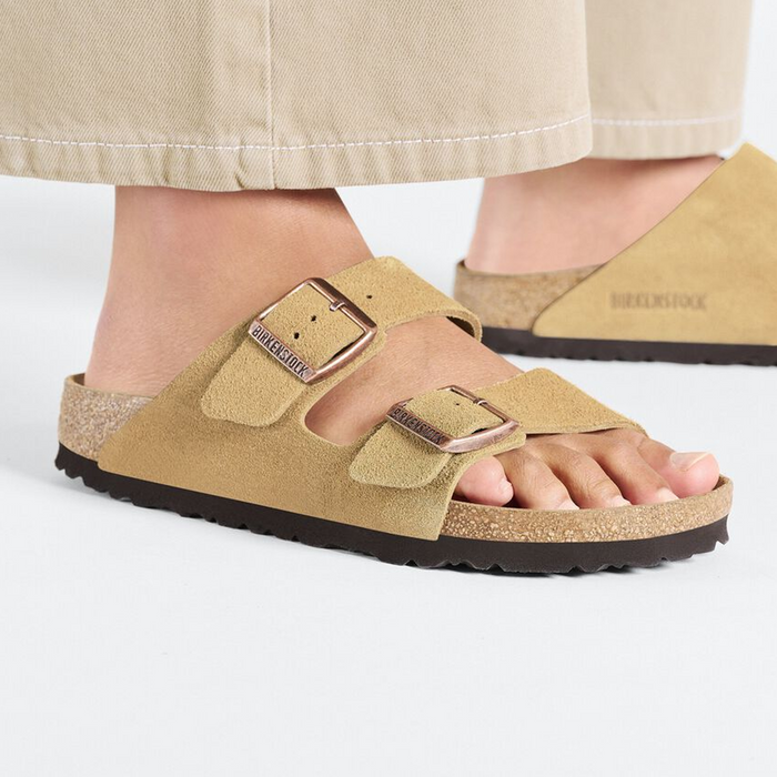 Birkenstock Arizona Suede Slide Sandal (Unisex) Sandal - Slide - The Heel Shoe Fitters