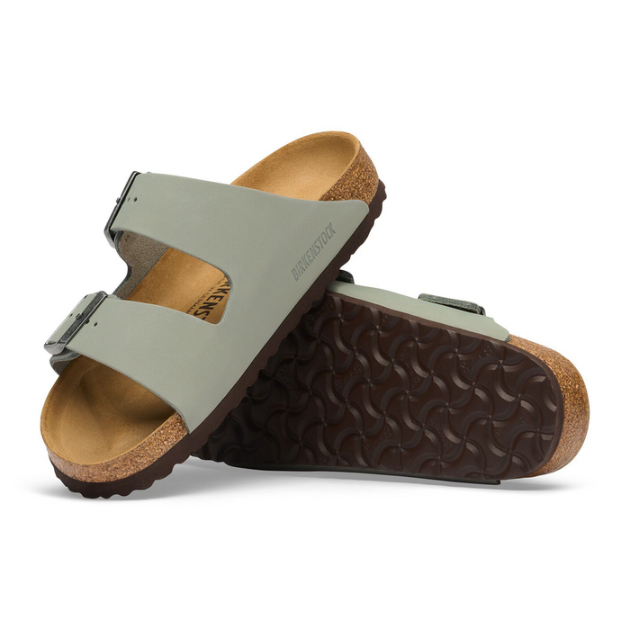 Birkenstock Arizona Slide Sandal (Women) - Pure Sage Oiled Leather Sandal - Slide - The Heel Shoe Fitters