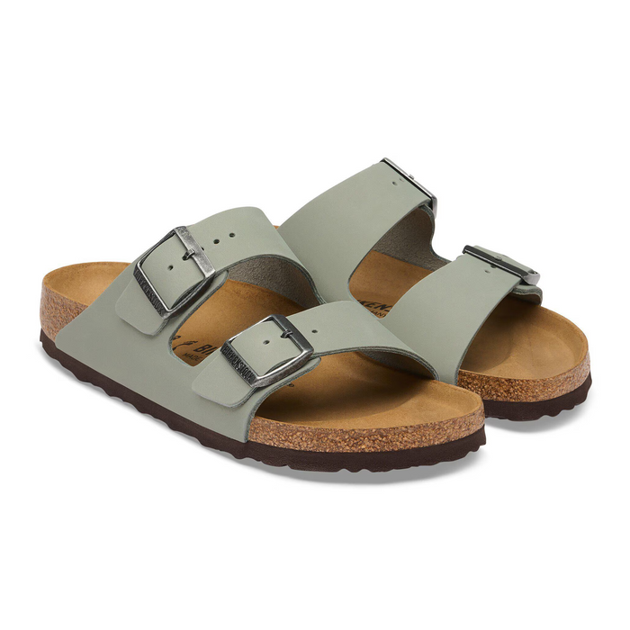 Birkenstock Arizona Slide Sandal (Women) - Pure Sage Oiled Leather Sandal - Slide - The Heel Shoe Fitters