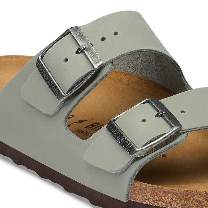 Birkenstock Arizona Slide Sandal (Women) - Pure Sage Oiled Leather Sandal - Slide - The Heel Shoe Fitters