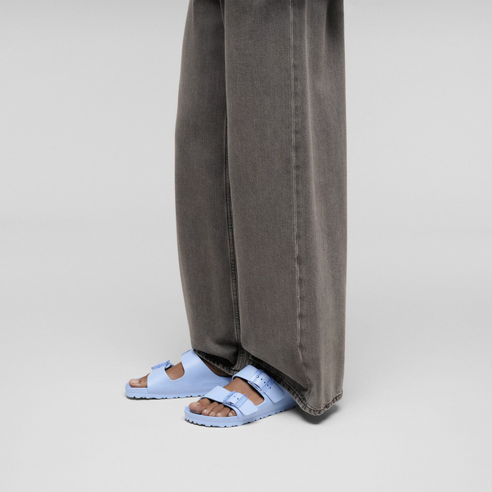 Birkenstock Arizona Stealth Buckle Slide Sandal (Women) - Dusty Blue EVA Sandal - Slide - The Heel Shoe Fitters