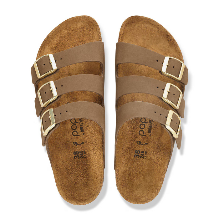 Birkenstock Florida III Flex Platform Slide Sandal (Women) - Dark Tea Nubuck Sandal - Slide - The Heel Shoe Fitters