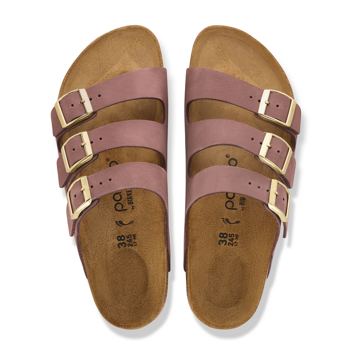 Birkenstock Florida III Flex Platform Slide Sandal (Women) - Pepper Nubuck Sandal - Slide - The Heel Shoe Fitters