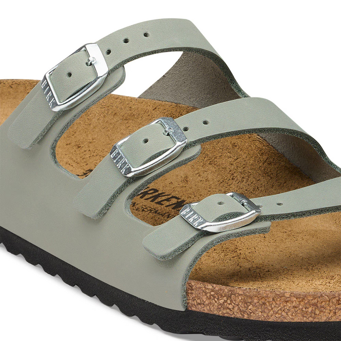 Birkenstock Florida Slide Sandal (Women) - Pure Sage Oiled Leather Sandal - Slide - The Heel Shoe Fitters