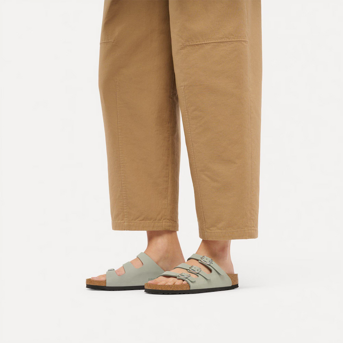 Birkenstock Florida Slide Sandal (Women) - Pure Sage Oiled Leather Sandal - Slide - The Heel Shoe Fitters