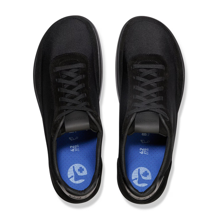 Birkenstock Honnef City Lace Up (Women) - Black/Black Textile Athletic - Casual - Lace Up - The Heel Shoe Fitters