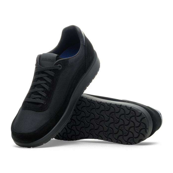 Birkenstock Honnef City Lace Up (Women) - Black/Black Textile Athletic - Casual - Lace Up - The Heel Shoe Fitters