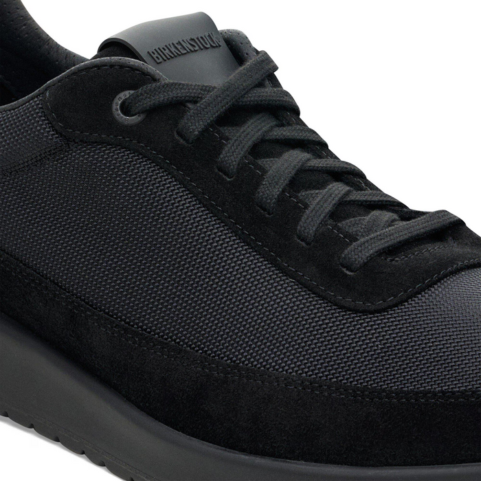 Birkenstock Honnef City Lace Up (Women) - Black/Black Textile Athletic - Casual - Lace Up - The Heel Shoe Fitters
