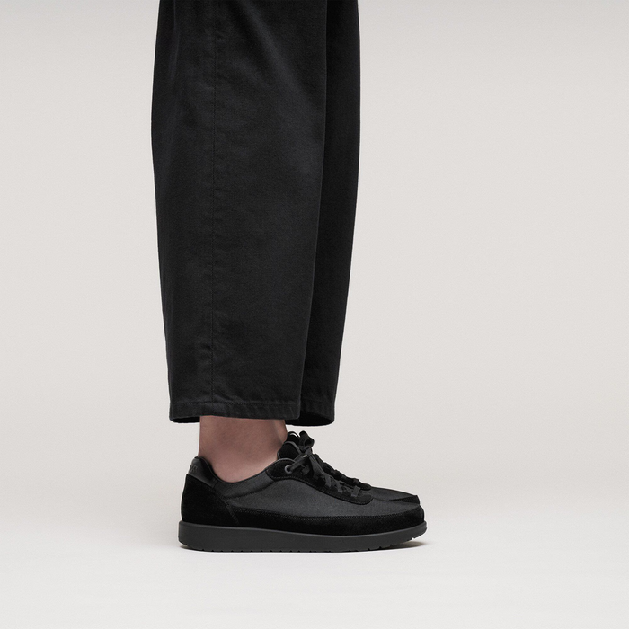 Birkenstock Honnef City Lace Up (Women) - Black/Black Textile Athletic - Casual - Lace Up - The Heel Shoe Fitters